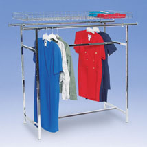 Double Rail Apparel Rack