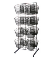 Double Sided Wire Mesh Basket Display