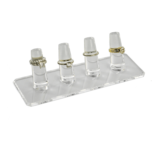 Acrylic Four Ring Display - 4ct