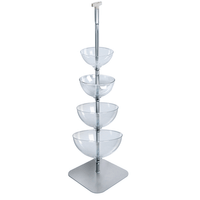 Four-Tier Cascading Bowl Floor Display