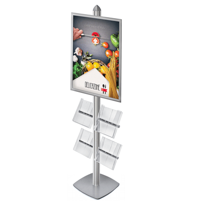 Frame Tower Display w/ Brochure Holders