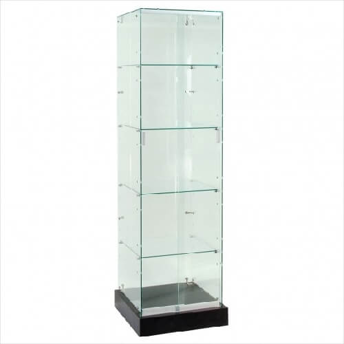 Frameless Glass Tower Display