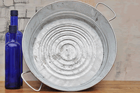 Galvanized Harvest Pan  - 4.5" - 3ct