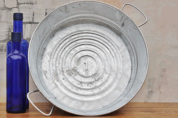 Galvanized Harvest Pan  - 4.5" - 3ct