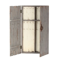 Gray Wooden Jewelry Wall Cabinet