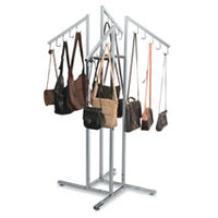 Handbag Rack with Waterfall J-Hook Arms