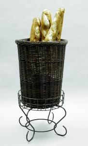 Large Willow Basket And Pedestal