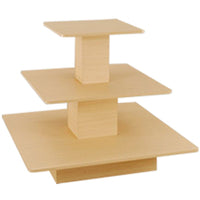 Maple 3 Tier Square Table