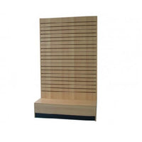 Maple L Shape Slatwall Merchandiser