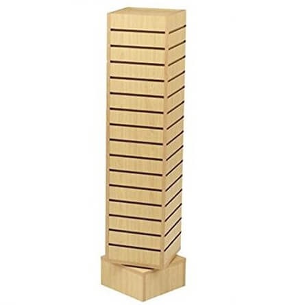 Maple Slatwall Rotating Tower