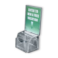 Medium Clear Molded Suggestion Box with pocket