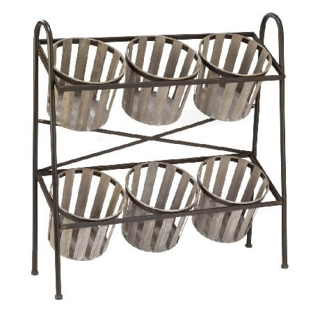 Metal 2-Tier Basket Display