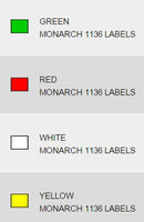 1136 Price Gun Two Line Labels