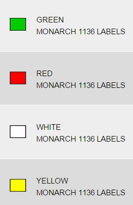 1136 Price Gun Two Line Labels