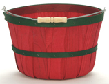 One Peck Apple Baskets Red - 12ct