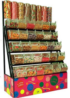 5 Tier Candy Rack with Acrylic Bins and 8 Tubes