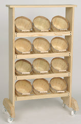 1/4 Peck Baskets Rack - Color Choice