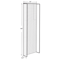 Pegboard Powerwing Display - 16.25Wx60H - Color Choice