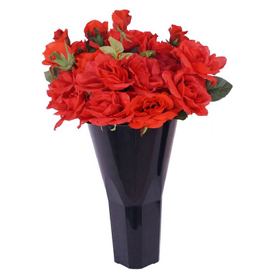 Plastic Cone Style Floral Vases - 6ct