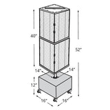 Revolving Interlocking Pegboard Display