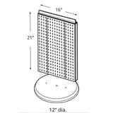 Rotating Counter Pegboard - Color Choice