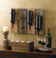 Rustic Wine Rack - Wall Mount