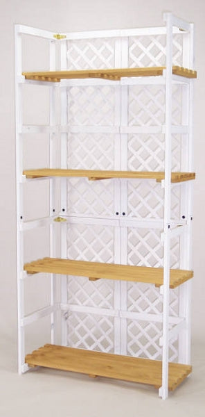 Lattice Folding Shelf Display - Frame Color Choice