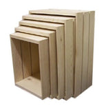 Wood Nesting Crates - 5 Crate Set