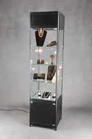 Square Lighted Tower Display Case