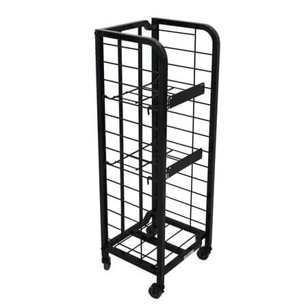 Tall Black Newspaper Rack