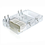 Three Compartment Cosmetic Tray - 2ct