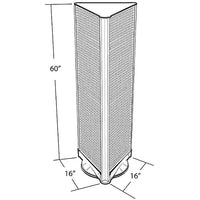 3 Sided Pegboard Floor Display - 61"H