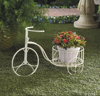 Tricycle Planter - White