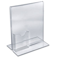 Two-Sided Sign Holder w/Tri-Fold Pocket 8.5x11 - 10ct