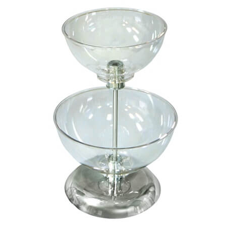 Small Two-Tier Bowl Counter Display