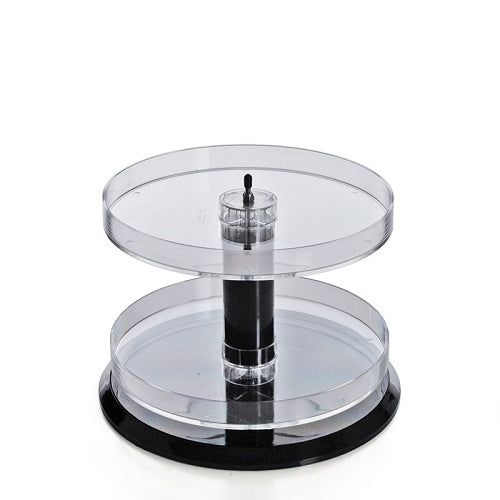 Two Tier Open Round Tray 8"H - No Dividers