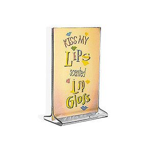 Vertical Top Load Acrylic Sign Holder - 10ct