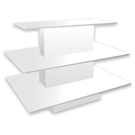 White 3 Tiered Display Table