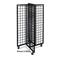 White 4-Way Gridwall Merchandiser