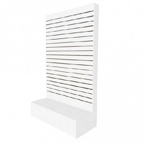 White L Shape Slatwall Merchandiser