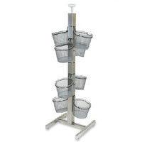 Wire 8 Basket Slotted Tower Display