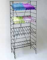 Wire Black 4-Shelf Floor Fixture