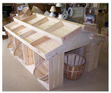 Wooden Country Barn Style Store Floor Display - 39"