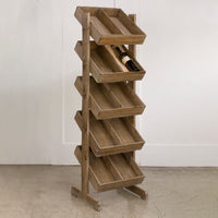 Wooden Bin Floor Display - 5 Tier