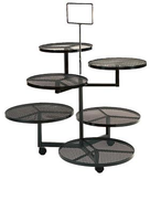 Wrought Iron 6 Circle Stand